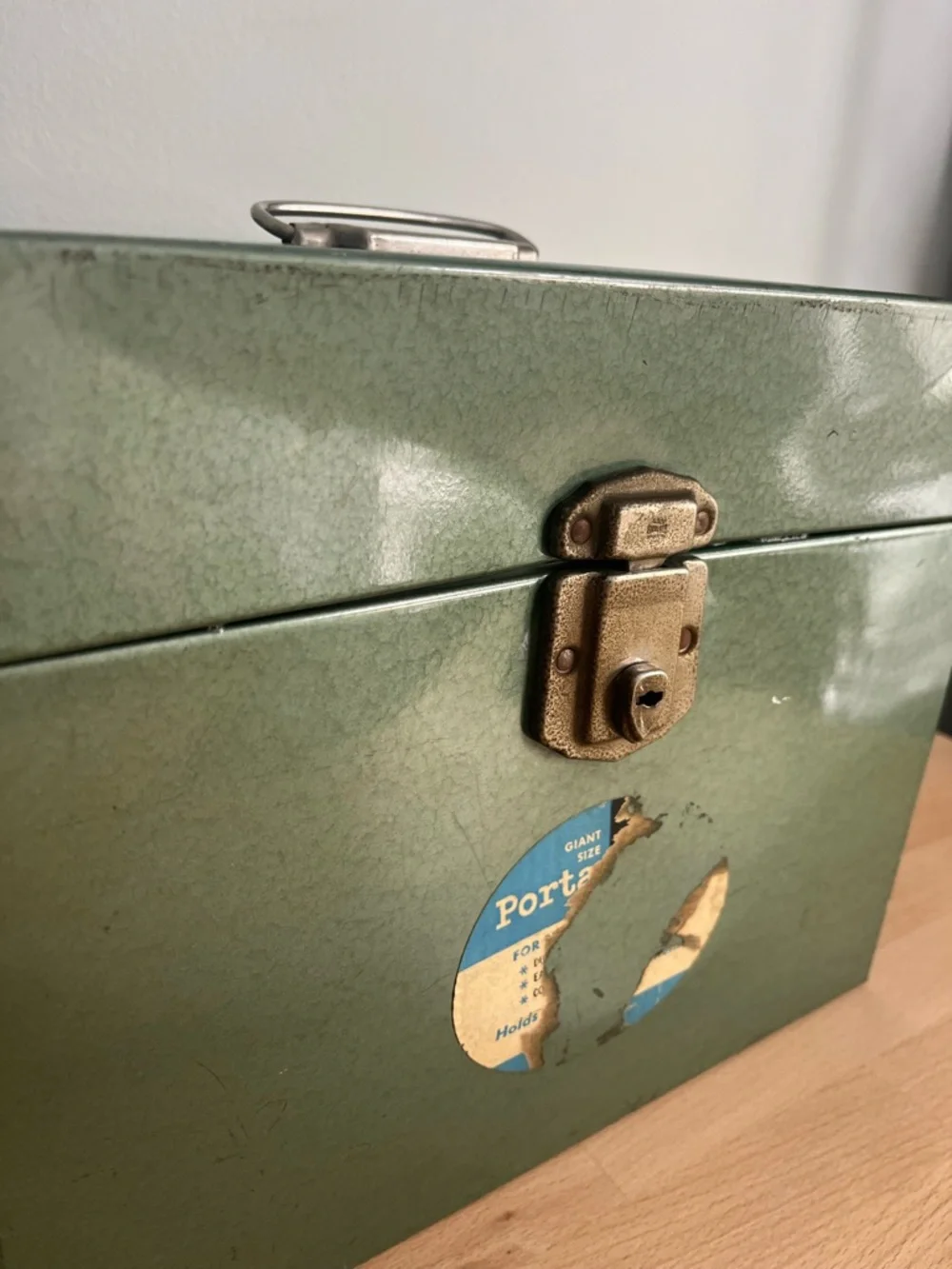 Vintage Hamilton Skotch Corp Giant Porta-File Metal Storage Box Fair Condition